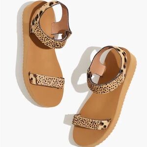 Madewell Tan and Black Sandals